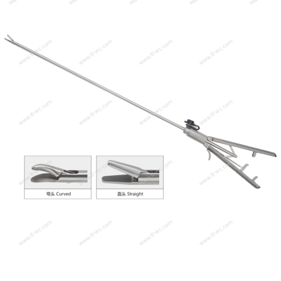 A set of 5 pieces of laparoscopic surgical instrument needle-holding forceps